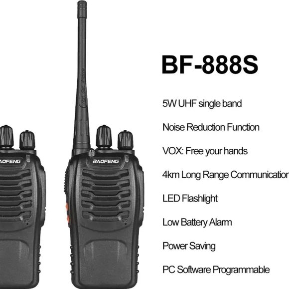 2x Baofeng BF-888S UHF 400-470 MHz 5W CTCSS Two-Way Walkie Talkie – 16 Channels - Picture 2 of 4